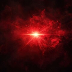 Sticker - Bright red light in space