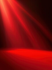 Canvas Print - Red Spotlight on Stage