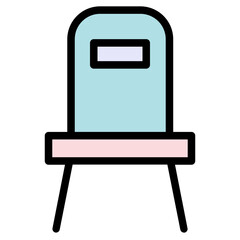 Sticker - Interior Chair Home Filled Outline Icon