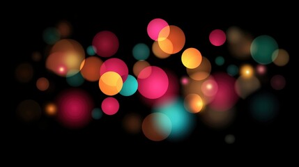 Poster - Colorful bokeh lights