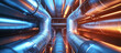 © Oleksandr - metal pipes in a modern industrial air conditioning system on the ceiling, with cold and warm colors