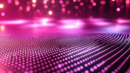 Abstract Pink and Purple Dotted Background Animation with Bokeh Lights