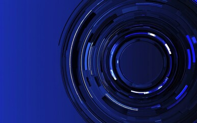 Poster - Virtual sci-fi digital hud screen design futuristic tech concept