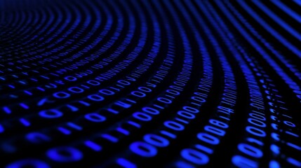 Poster - Abstract background with high-tech digital displays and holographic information