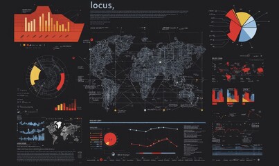 Poster - Interface HUD Design, Infographic Elements, Tech and Science Themes, Analysis Themes