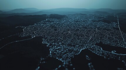 Fototapete - Big data visualization of Ukraine. A futuristic map infographic. A 3D render illustration showing Ukraine data graphs.