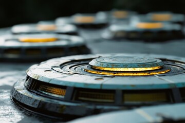 Aufkleber - Ai teleport gadgets, Fantastic Circle portals, and holograms.