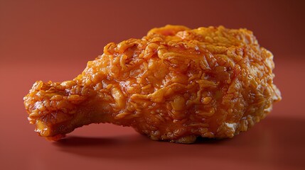 Sticker - A crispy piece of fast food fried chicken with a golden