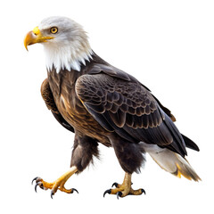 Wall Mural - bald eagle isolated on white