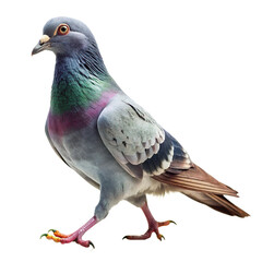 Wall Mural - pigeon isolated on white background