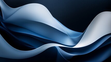 Wall Mural - blue abstract background with white lines