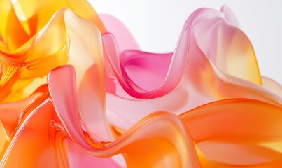 Wall Mural - colorful, vibrant background wallpaper. geometric 3d fluid flowing.