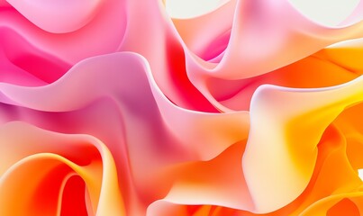 Wall Mural - colorful, vibrant background wallpaper. geometric 3d fluid flowing.