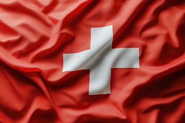 Swiss national pride: detailed swiss flag texture for patriotic celebrations and design