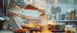 © Ai Studio - A chef sprinkles spices into a steaming pot in a busy restaurant kitchen, capturing the essence of culinary creativity in motion.