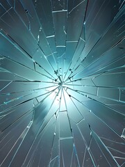 Wall Mural - Shattered Glass