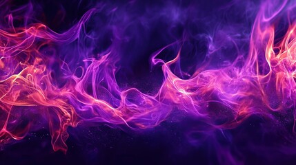 Poster - Purple grudge flame background