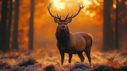 Poster - Majestic Deer at Sunset