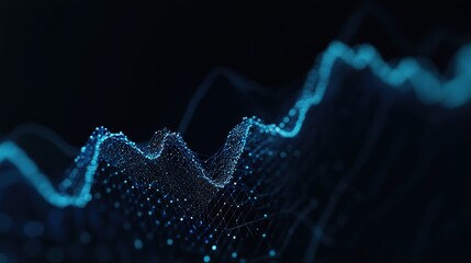 Wall Mural - Creative digital graph background for investment and financial analysis