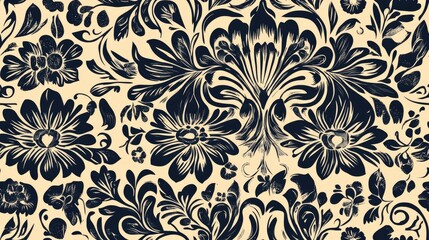 Elegant floral decorative ornament in ethnic style Hand drawn element for design