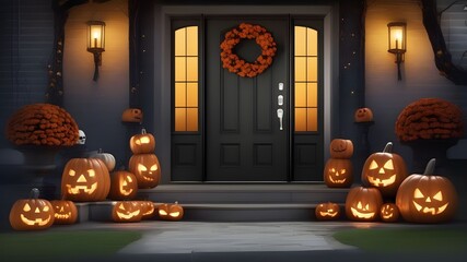 Wall Mural - Halloween decorations