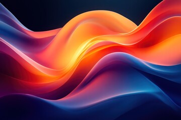 Poster - Abstract Liquid Wavy Pattern