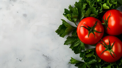 Canvas Print - Vegan Food White Background 