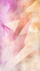 Wall Mural - a beautiful abstract background featuring soft pink and orange hues with geometric shapes and a drea