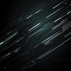 Wall Mural - futuristic abstract background with sleek lines and glowing elements creating a sense of depth and m