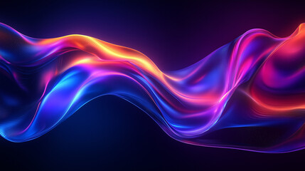 Vibrant Waves Of Colorful Light In Motion