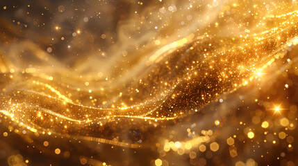 Luxury abstract gold background with glitter light effect decoration.