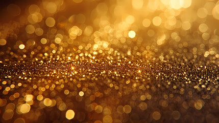 Luxury abstract gold background with glitter light effect decoration.