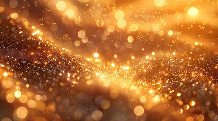 Luxury abstract gold background with glitter light effect decoration.