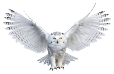 Poster - PNG Snowy owl animal white bird.