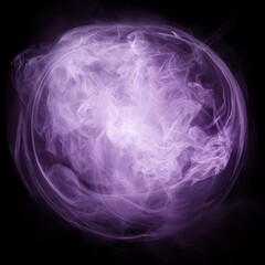 Aufkleber - A black background is overlaid with a mysterious fire light effect, a purple plasma portal, and circle light effects