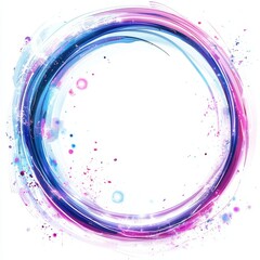 Aufkleber - An effect of circle light isolated on transparent png file.
