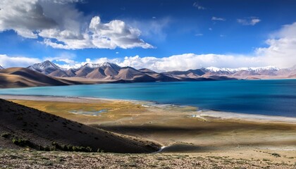 Poster - namtso lake and nyenchen tanglha mountains