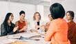 © CourtH/peopleimages.com - Business people, cooperation and women in meeting, handshake and brainstorming in office. Employees, thank you and onboarding with documents, magazine agency and creativity for project and b2b deal