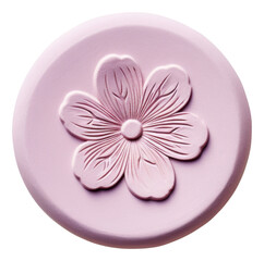 Sticker - PNG  Flower Seal Wax Stamp white background confectionery accessories.