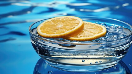 Poster - lemon in water