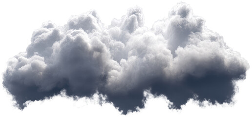 Cumulus Nimbus Cloud Isolated on Transparent Background