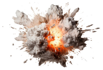 Sticker - PNG Explosion backgrounds white background destruction.