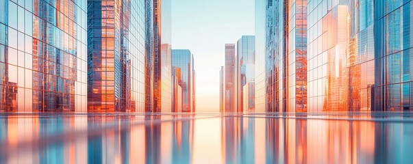 Canvas Print - Cityscape Reflection.