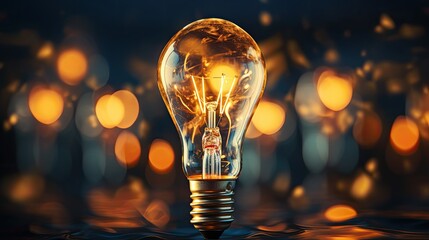 Wall Mural - light bulb flickering