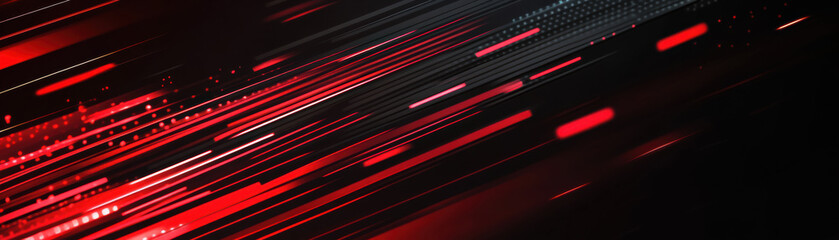 Abstract dynamic red and black light streaks background, futuristic technology concept, speed and motion, high-tech design elements.