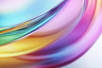 Abstract rainbow background design, 3d rendering