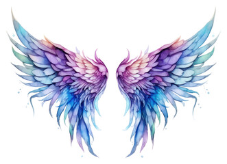 Poster - PNG Wings fairy art white background.