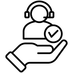 Poster - Customer Service Icon