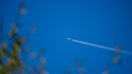 Airliner in the sky