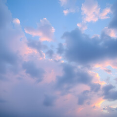 Un acercamiento a un montón de hermosas nubes de colores